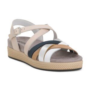 IGI&CO Made In Italy Leather Multi-band Sandals